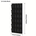 Over Door Shoe Organizer – 24 Large Breathable Mesh Pockets Door Shoe Organizer Babs 24 Grids-Black