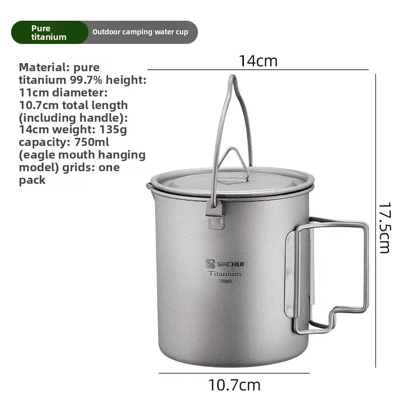 Pure Titanium Camping Mug & Portable Coffee Cup Set Titanium Camping Mug Babs 6