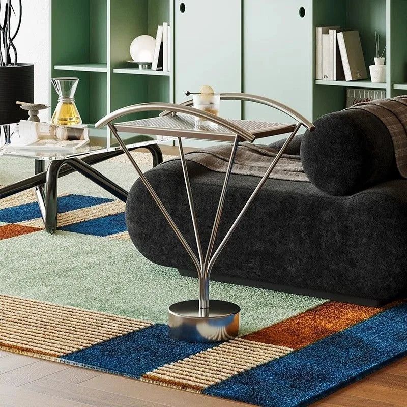 Modern Stainless Steel Coffee Table – Minimalist Living Room Side Table Coffee Side Table Babs
