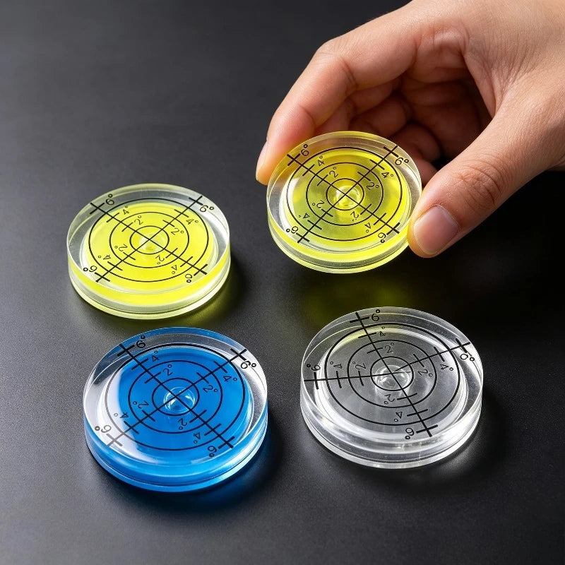 4PCS 32mm Mini Round Bubble Level – Precision Measuring Tool Spirit Bubble Level Babs