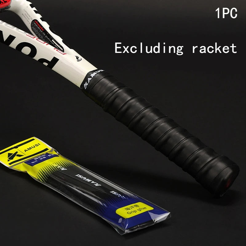 Tennis Racket Overgrip – Wide Anti-Slip Sweat-Absorbent PU Tape Racket Overgrip Tape Babs black