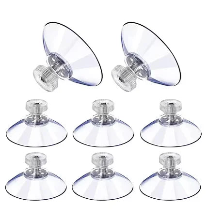 5-Pack Heavy-Duty Suction Cups with Screw Nut – Multi-Size Suction Cup Hooks Babs 10pcs 41mm