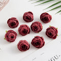 40/80Pcs Silk Tea Rose Buds – Artificial Flowers for Weddings & Decor Artificial Silk Flowers Babs Red 40 pieces