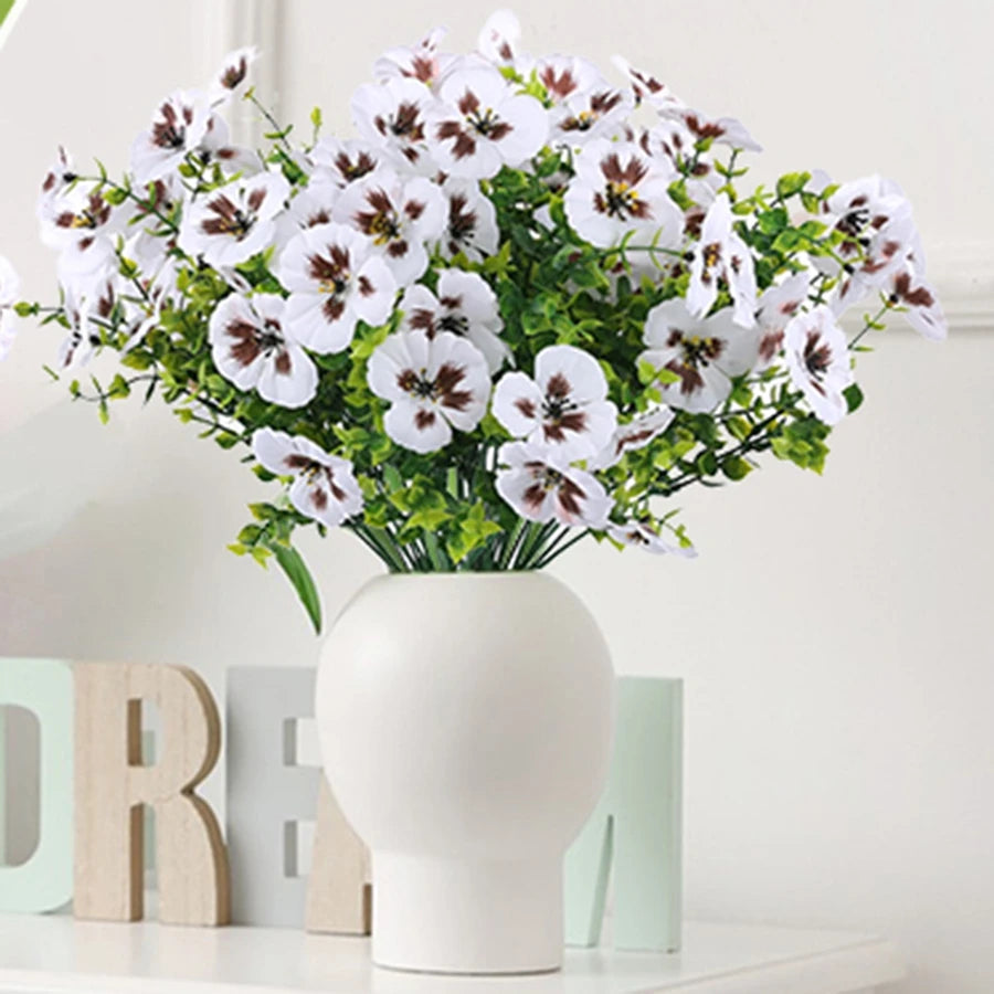 Silk Pansy Artificial Flowers for Wedding, Home & Garden Decor Artificial Silk Flowers Babs