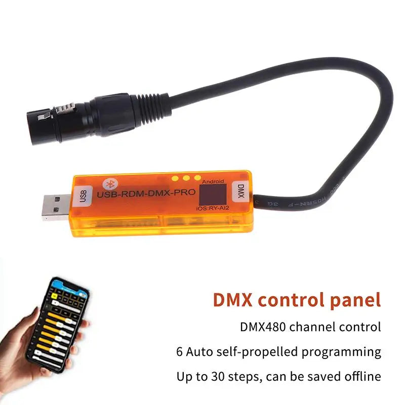 HUXUAN Wireless DMX RDM Stage Lighting Controller – iOS & Android DMX Lighting Controller Babs