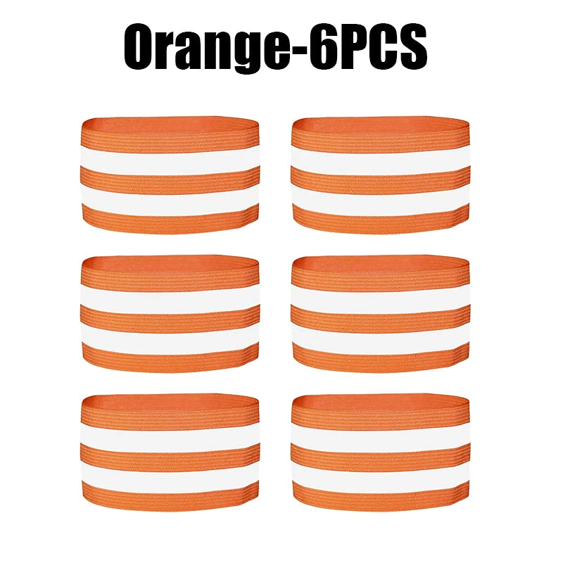 Reflective Leg Bands for Cyclists & Runners | Safety Straps Reflective Safety Bands Babs Orange 6PCS