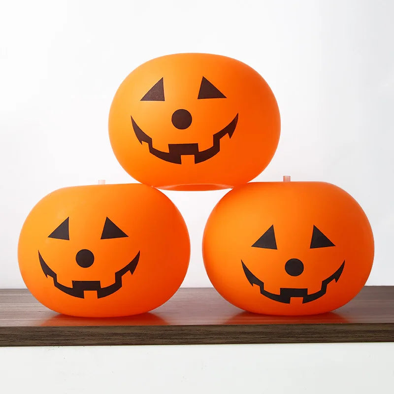 5pcs Luminous Halloween Pumpkin Balloons – Glowing Party Decor Halloween Balloons Babs