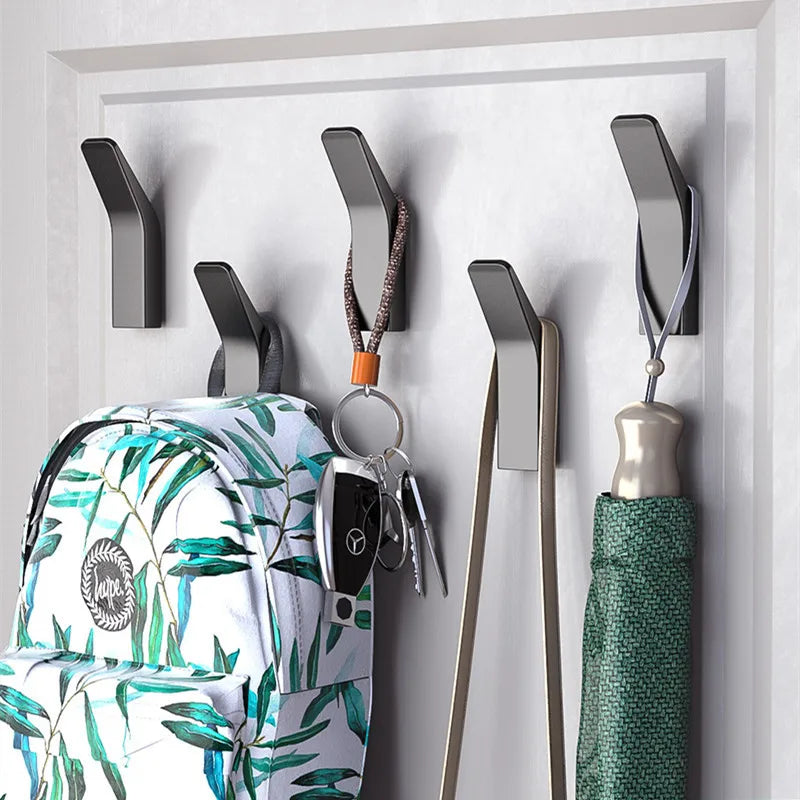 No-Drill Aluminum Wall Hooks – Robe, Towel & Coat Hanger Adhesive Wall Hook Babs