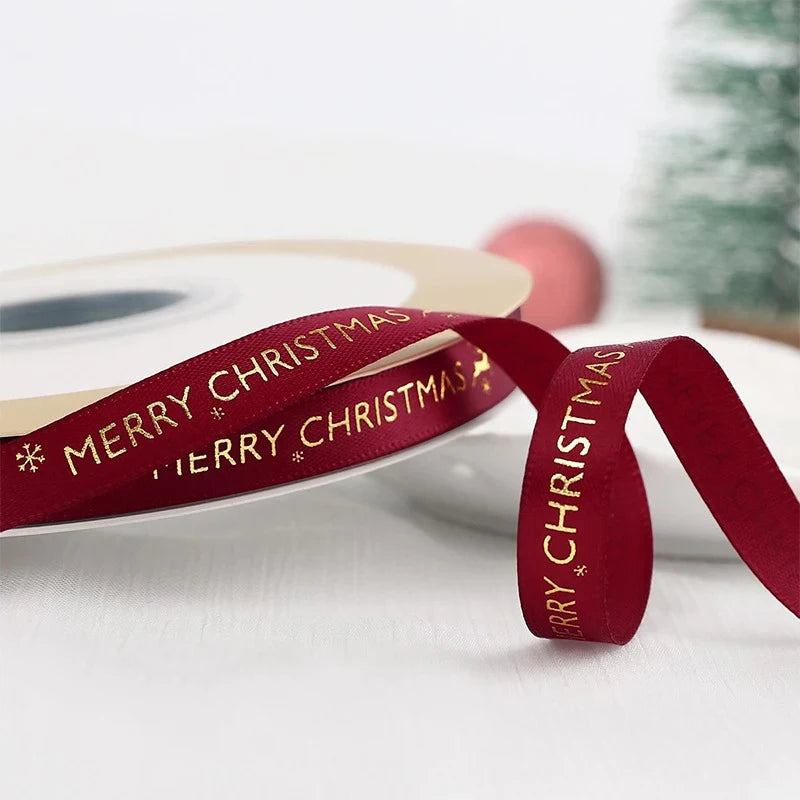 5m Christmas Ribbon – Gift Wrap, Tree & Holiday Décor Christmas Craft Ribbon Babs 1cm-02 5M