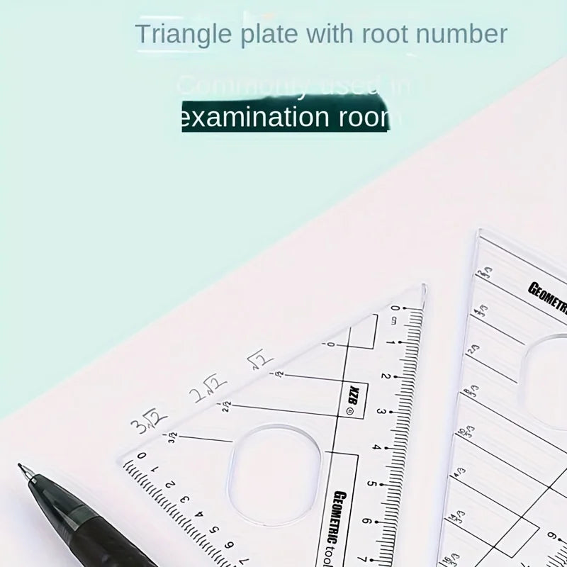 8-Piece Geometry Set – Compass, Protractor, Ruler & Pencil Kit Geometry Drawing Set Babs