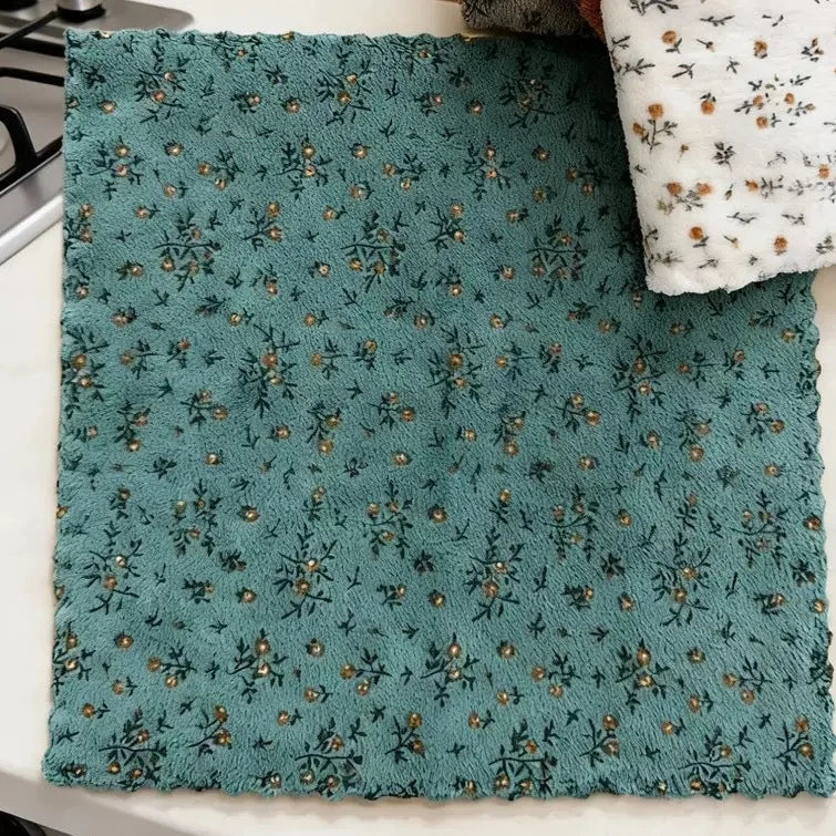 Microfiber Flower Cleaning Cloth 30x30cm – Kitchen, Bath & Car Microfiber Cleaning Cloth Babs