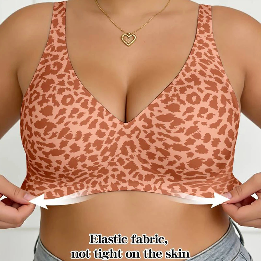 Plus Size Wireless Seamless Bra – Full Coverage Padded Bralette Wireless Seamless Bra Babs