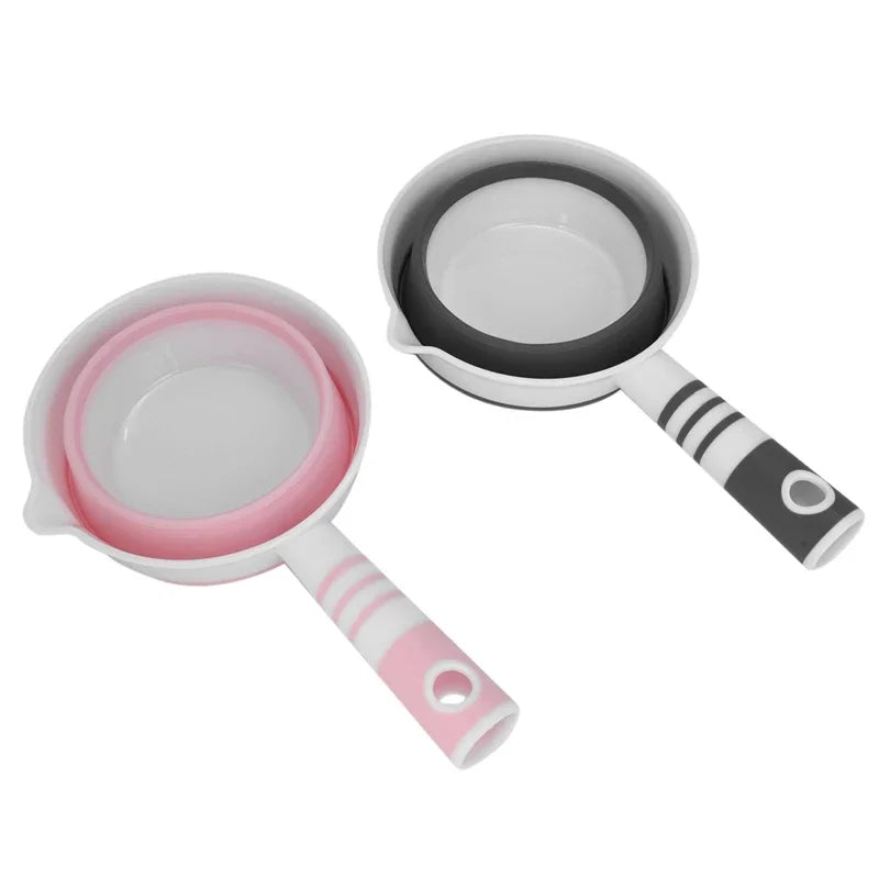 2-Pack Foldable Water Scoop Ladle – Kitchen & Bathroom Space Saver Foldable Water Scoop Babs