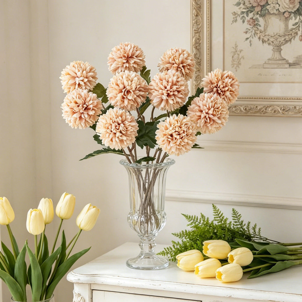 Artificial Silk Chrysanthemum Bouquet – Wedding & Home Décor Artificial Flower Bouquet Babs