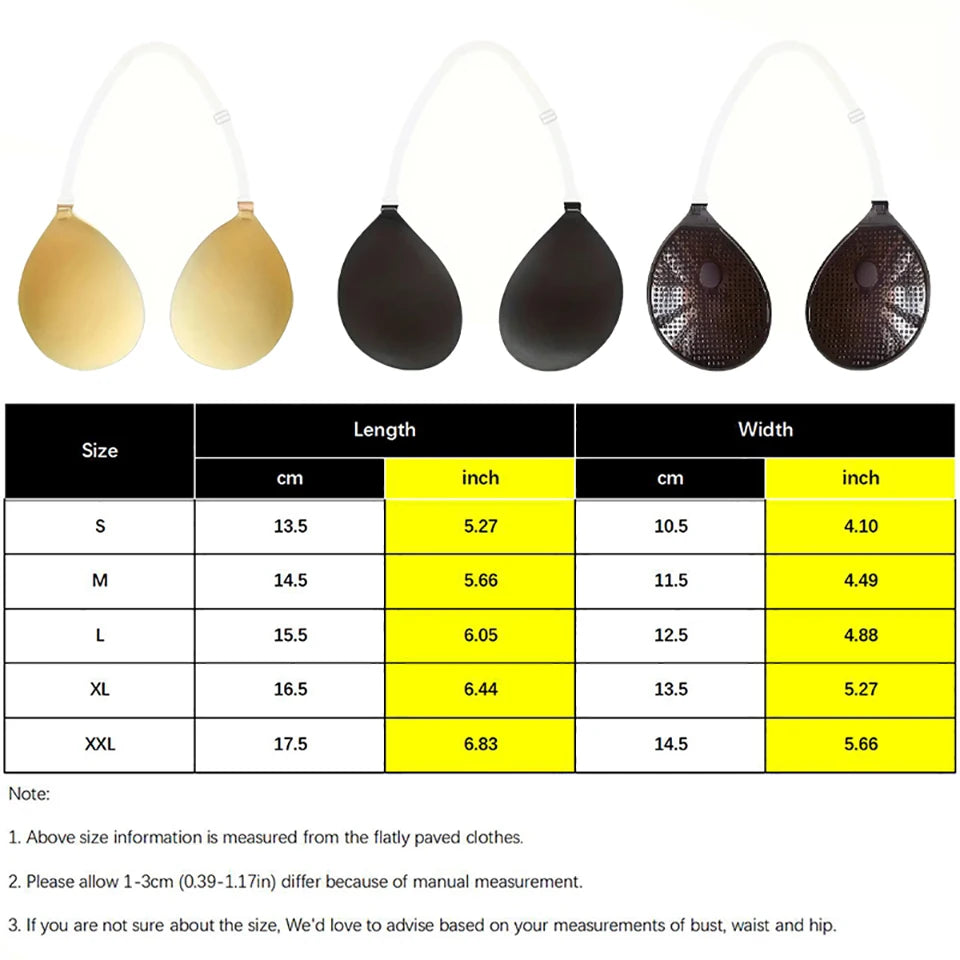 Silicone Adhesive Strapless Bra | Invisible Push Up Nipple Cover Adhesive Strapless Bra Babs