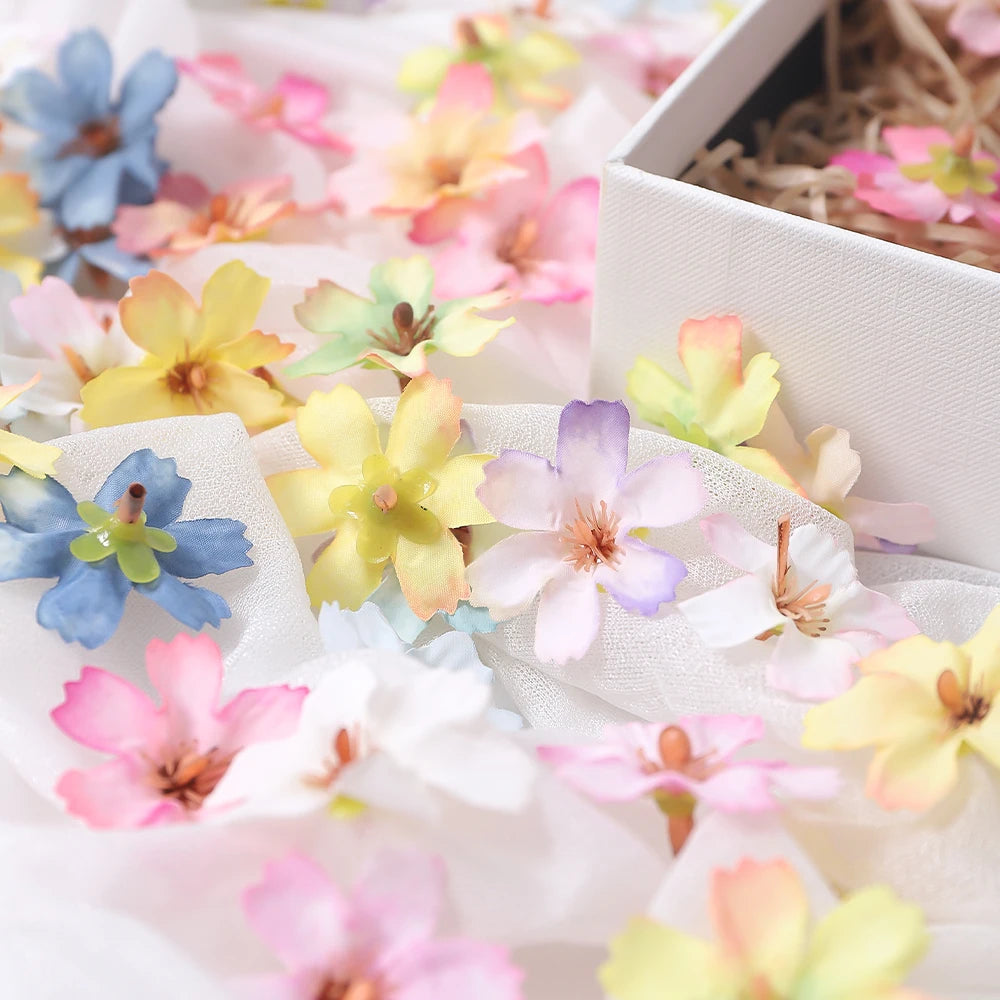 50/100Pcs Silk Artificial Flower Heads – Wedding & Home Decor Artificial Flower Heads Babs