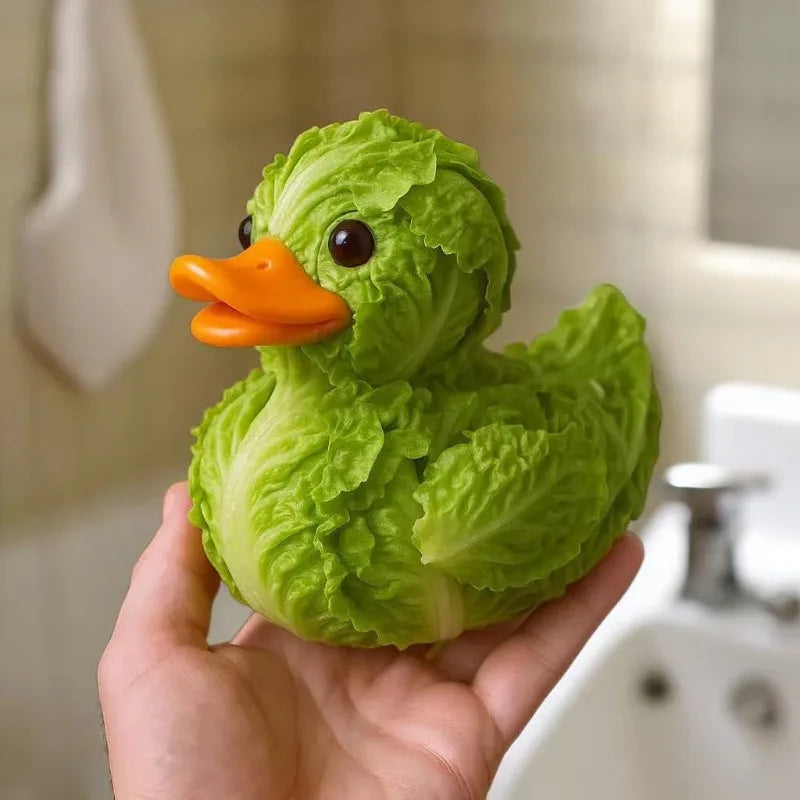 Cute Vegetable Duck Resin Figurine – Desktop & Home Decor Gift Resin Desk Figurine Babs