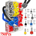 Double Wire End Ferrules Terminal – 100/750 Pcs Twin Pin Crimp Wire Ferrule Terminal Babs 750Pcs