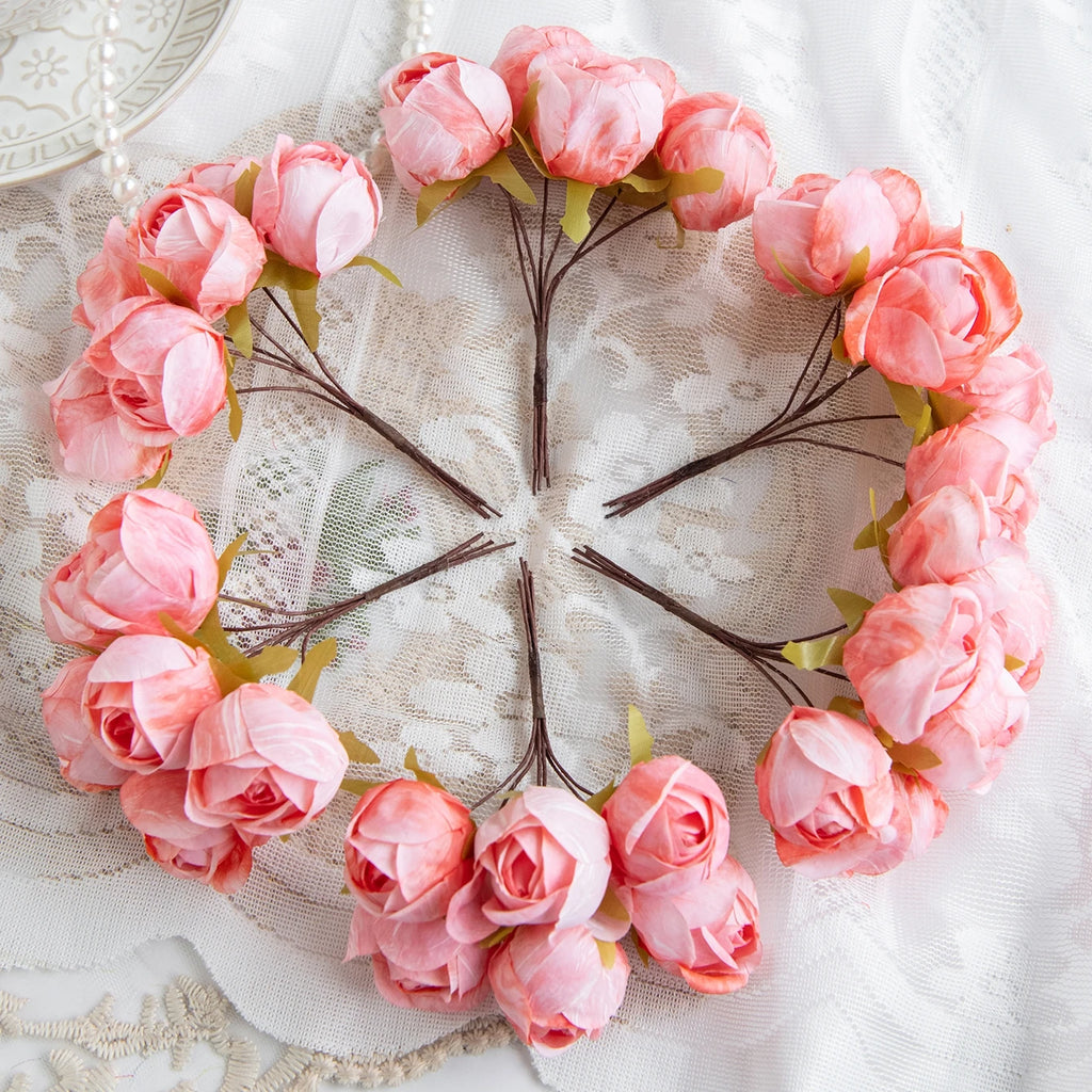 Silk Artificial Carnation Mini Bouquet – Wedding & Home Decor Artificial Silk Flowers Babs