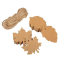 100 Pcs Kraft Paper Maple Leaf Hang Tags – Blank Gift Labels Kraft Paper Hang Tags Babs Brown