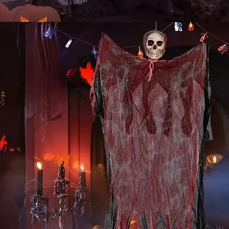 Halloween Hanging Skeleton Grim Reaper Ghost Skull Prop 1-10PCS Halloween Hanging Prop Babs