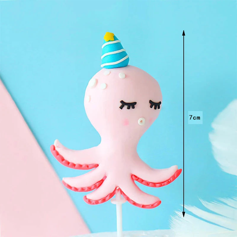 Marine Animal Cake Toppers – Ocean Birthday Party Decorations Cake Toppers Babs A