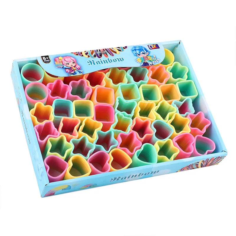 Rainbow Magic Spring Toys 12/24 Pcs – Kids Party Favors Novelty Spring Toys Babs