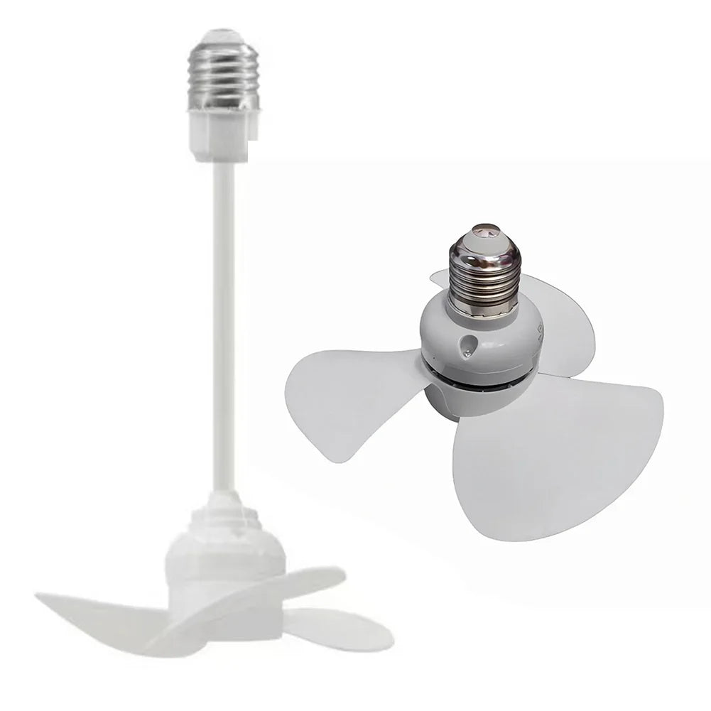 LEENKEA E27 Ceiling Fan 14cm Quiet Brushless Motor 10W Ceiling Socket Fan Babs