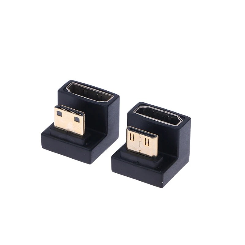 360° Mini HDMI to HDMI Adapter Male to Female Converter HDMI Adapter Babs