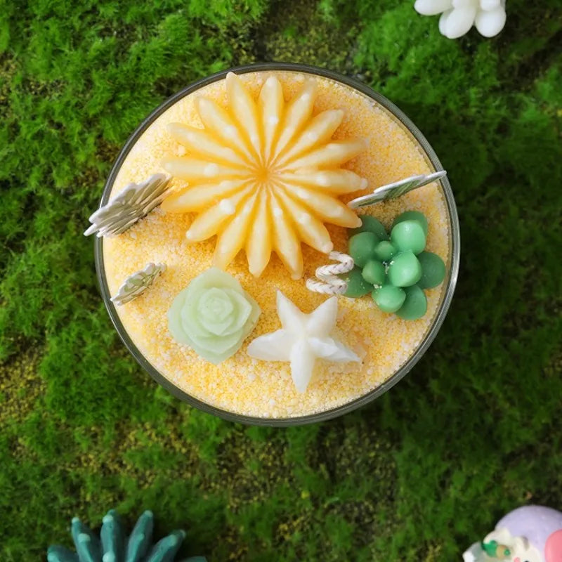Soy Wax Aromatherapy Candle – Succulent Cactus Scented Décor Aromatherapy Candle Babs