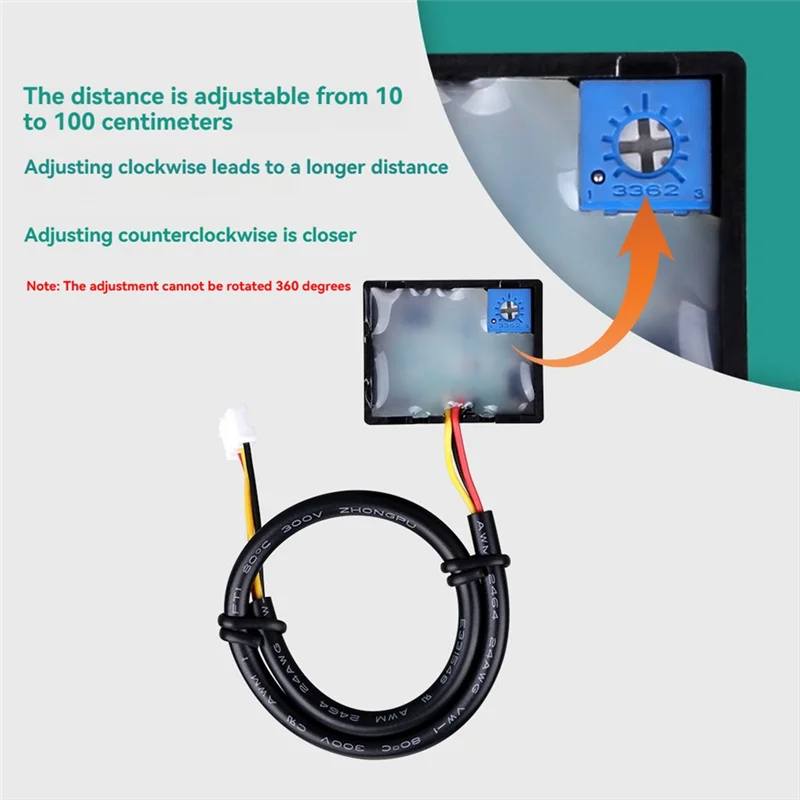 DC 5V Infrared Proximity Sensor Module | 10–100cm Adjustable Proximity Sensor Module Babs