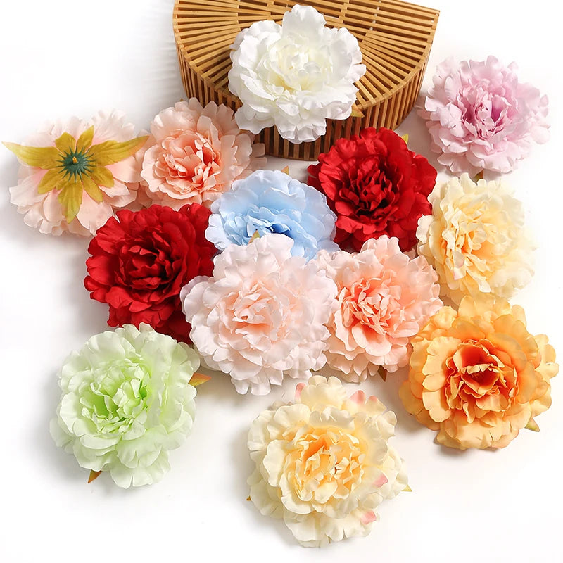 Artificial Silk Daisy Flower Heads 2/5 Pcs – Home & Party Decor Artificial Flower Heads Babs