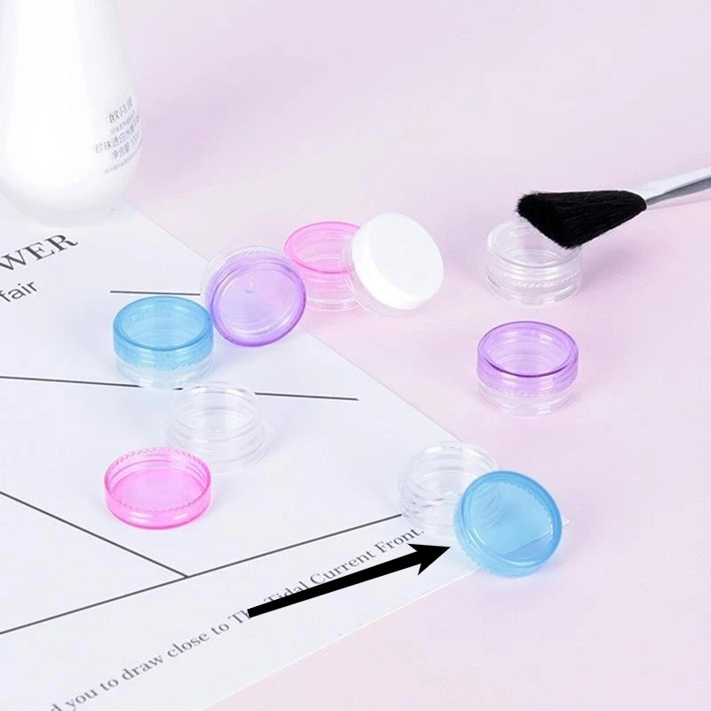 50pcs 3g Frosted Cosmetic Jars – Eye Shadow & Powder Bottles Cosmetic Packaging Jars Babs blue-50pcs