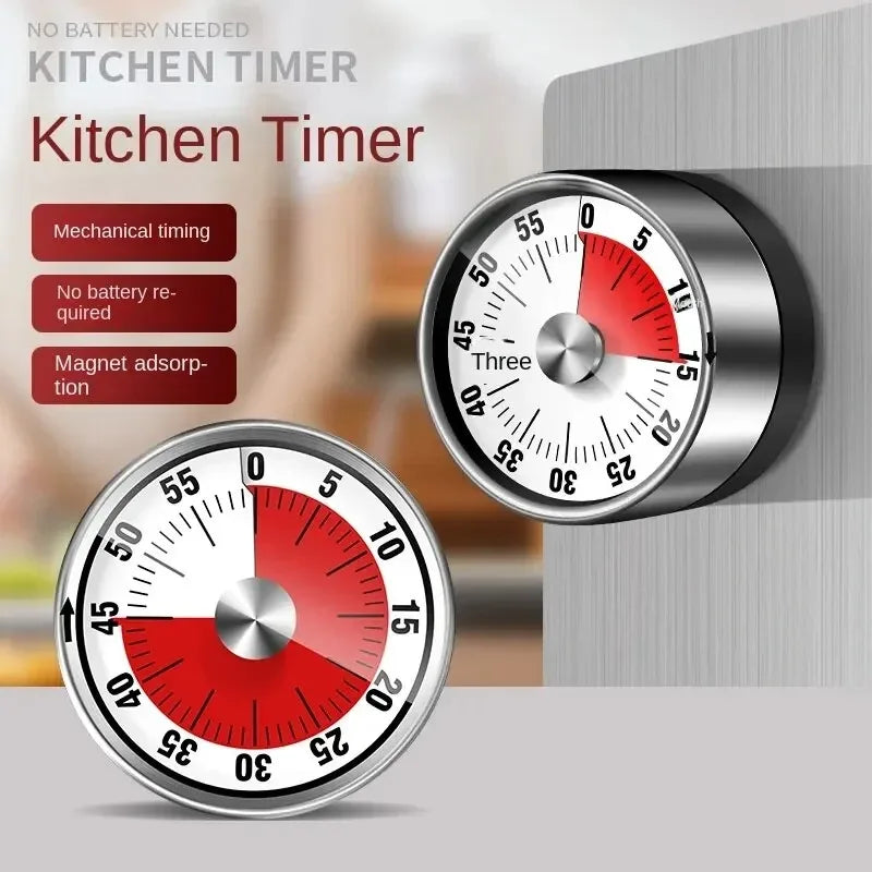 Mechanical Countdown Timer – 60 Min Kitchen & Classroom Mechanical Kitchen Timer Babs