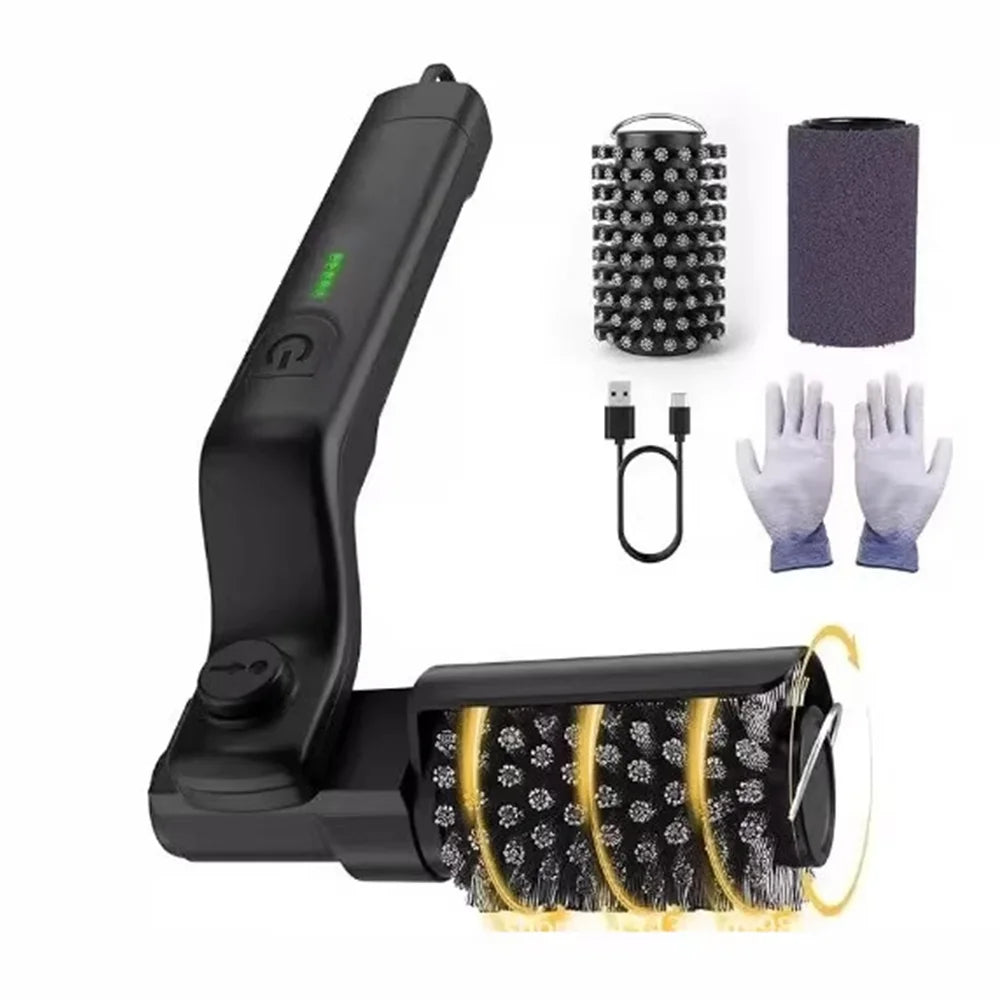 Heavy-Duty BBQ Grill Roller Brush – Outdoor Grate Cleaner Grill Cleaning Brush Babs 1 set