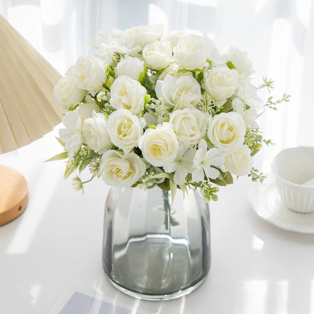Artificial Silk Rose Bouquet – Wedding & Home Décor Artificial Flower Bouquet Babs