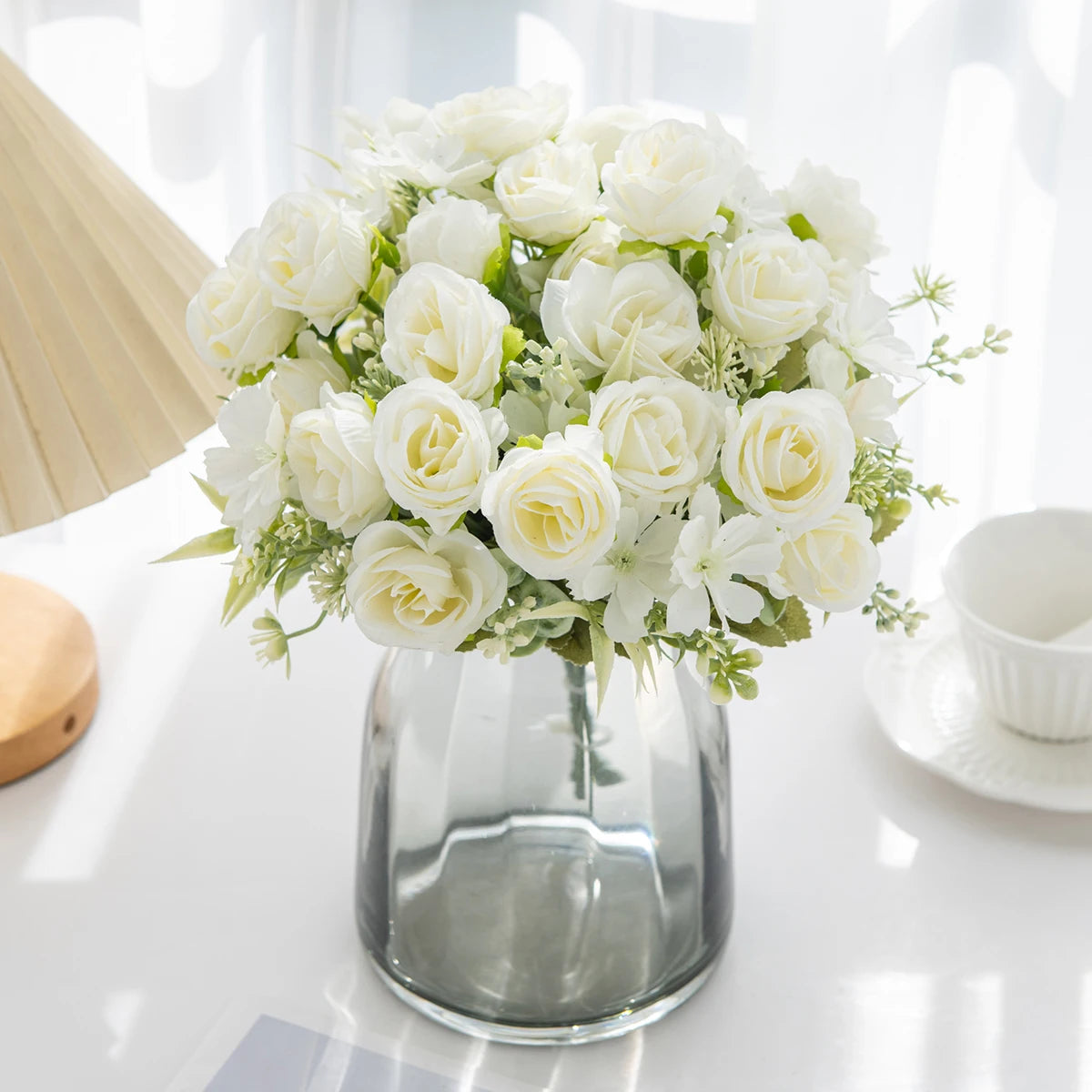 Artificial Silk Rose Bouquet – Wedding & Home Décor Artificial Flower Bouquet Babs