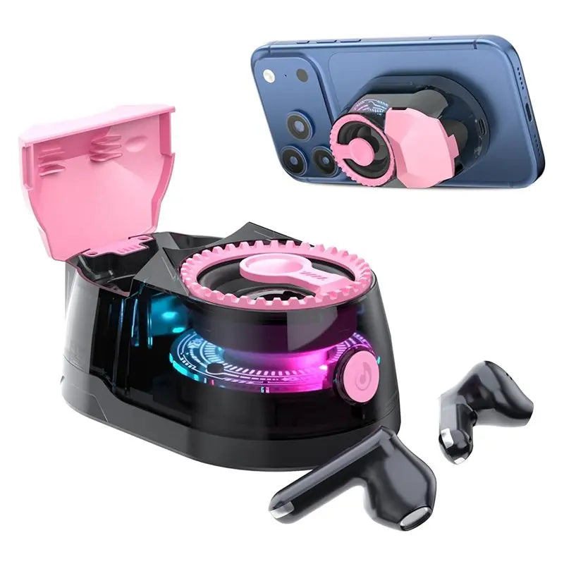 3-in-1 Bluetooth 5.4 Speaker, Wireless Earbuds & RGB Light Portable Bluetooth Speaker Babs