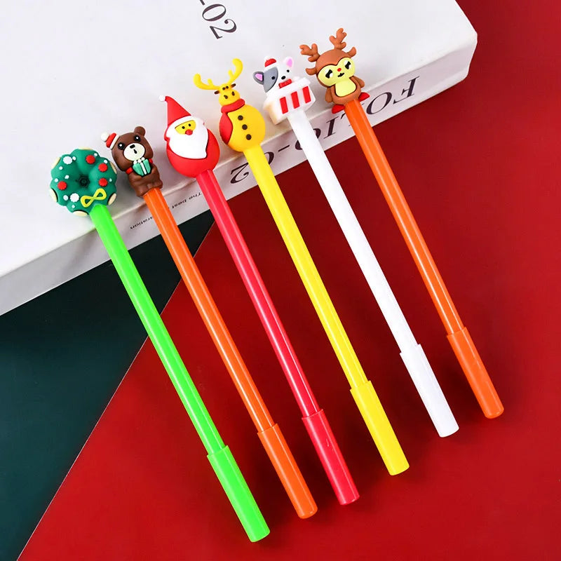 Christmas Cartoon Gel Ink Roller Ball Pens – 10/20 Pack Cartoon Gel Pens Babs
