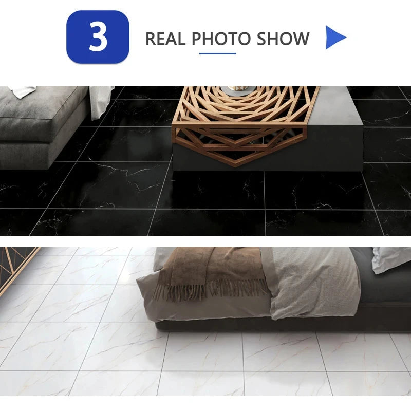 Self-Adhesive Marble PVC Floor & Wall Stickers 30x30cm Wall & Floor Stickers Babs