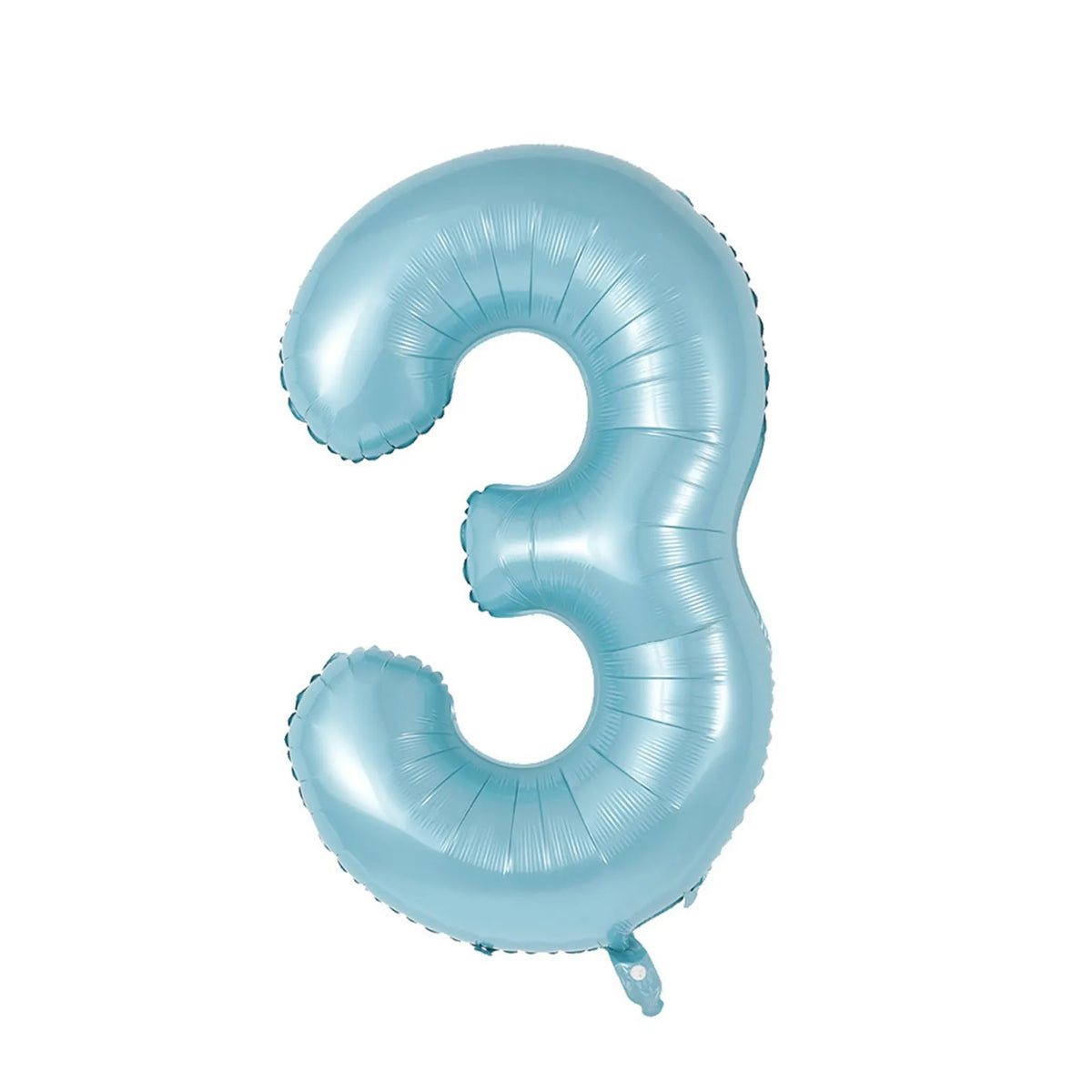 40" Pearl Blue Number Foil Balloons 0–9 | Party Decoration Number Foil Balloon Babs D One Size