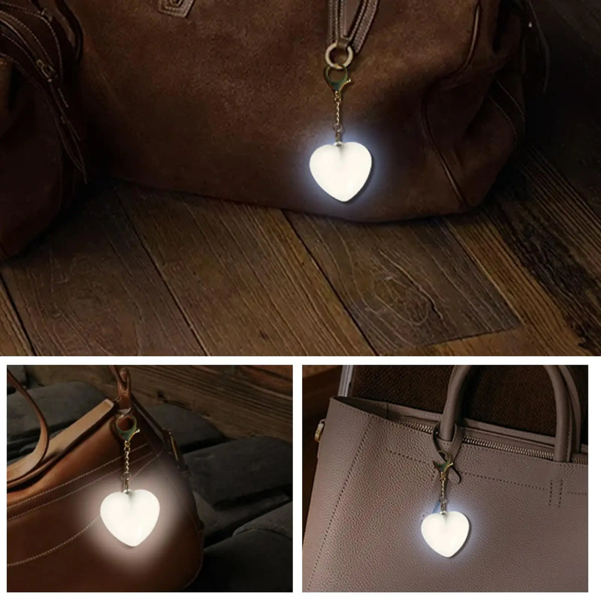 Heart-Shaped LED Purse Light – Touch Activated Handbag Lamp LED Purse Light Babs