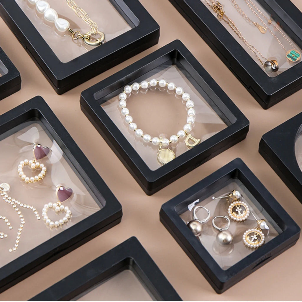 10Pcs Floating Display Cases – Stackable Jewelry & Coin Storage Floating Display Case Babs