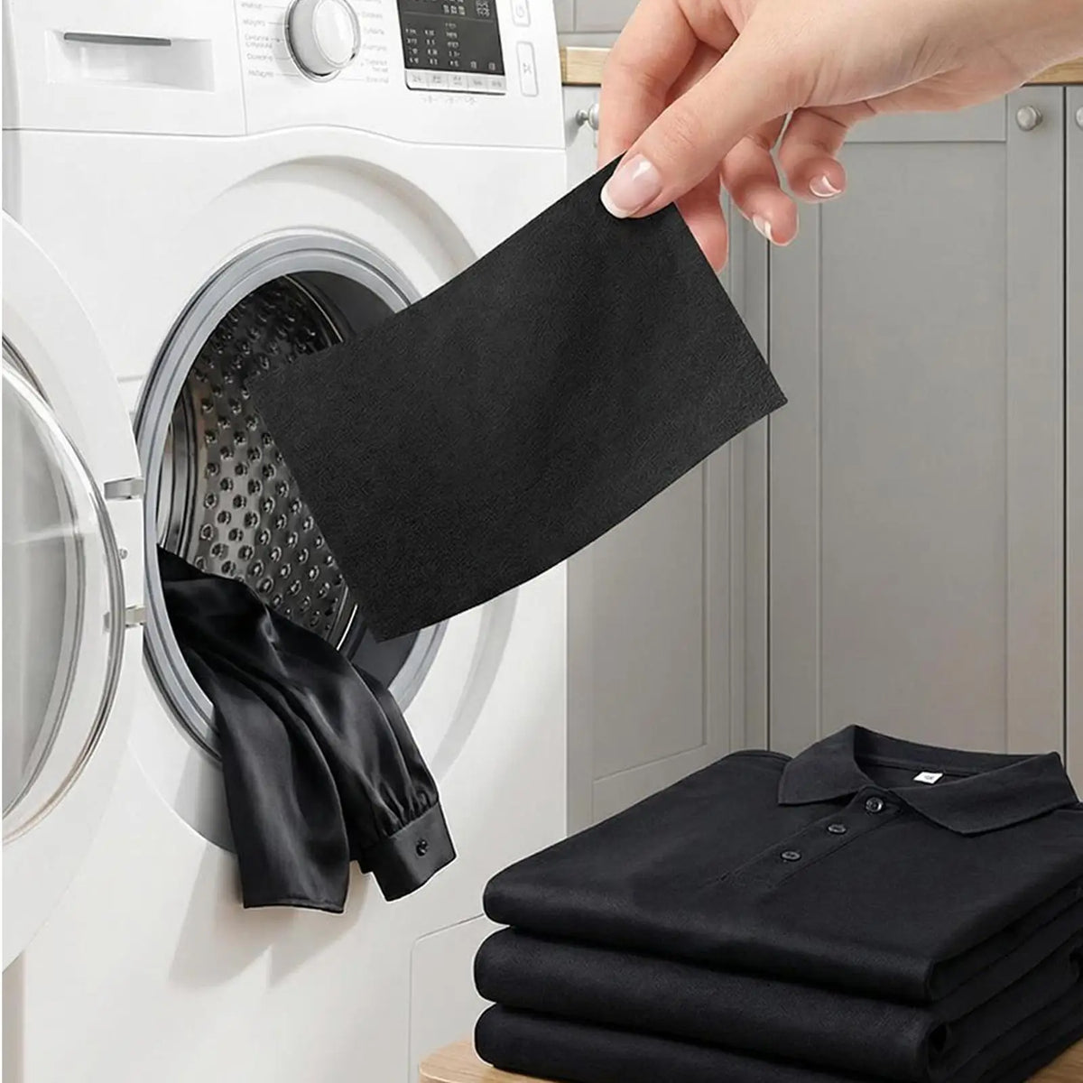 Black Color Enhancer Laundry Sheets – Prevents Fading (10pc) Laundry Color Sheets Babs