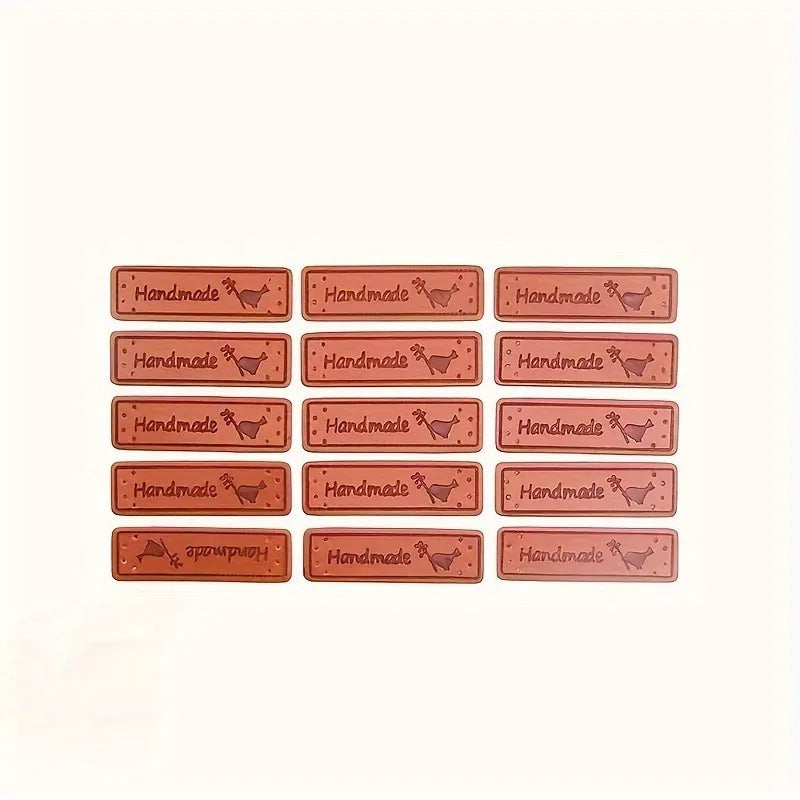 15pcs PU Leather Labels for DIY Knitting, Sewing & Crafts Craft Sewing Labels Babs 15pcs