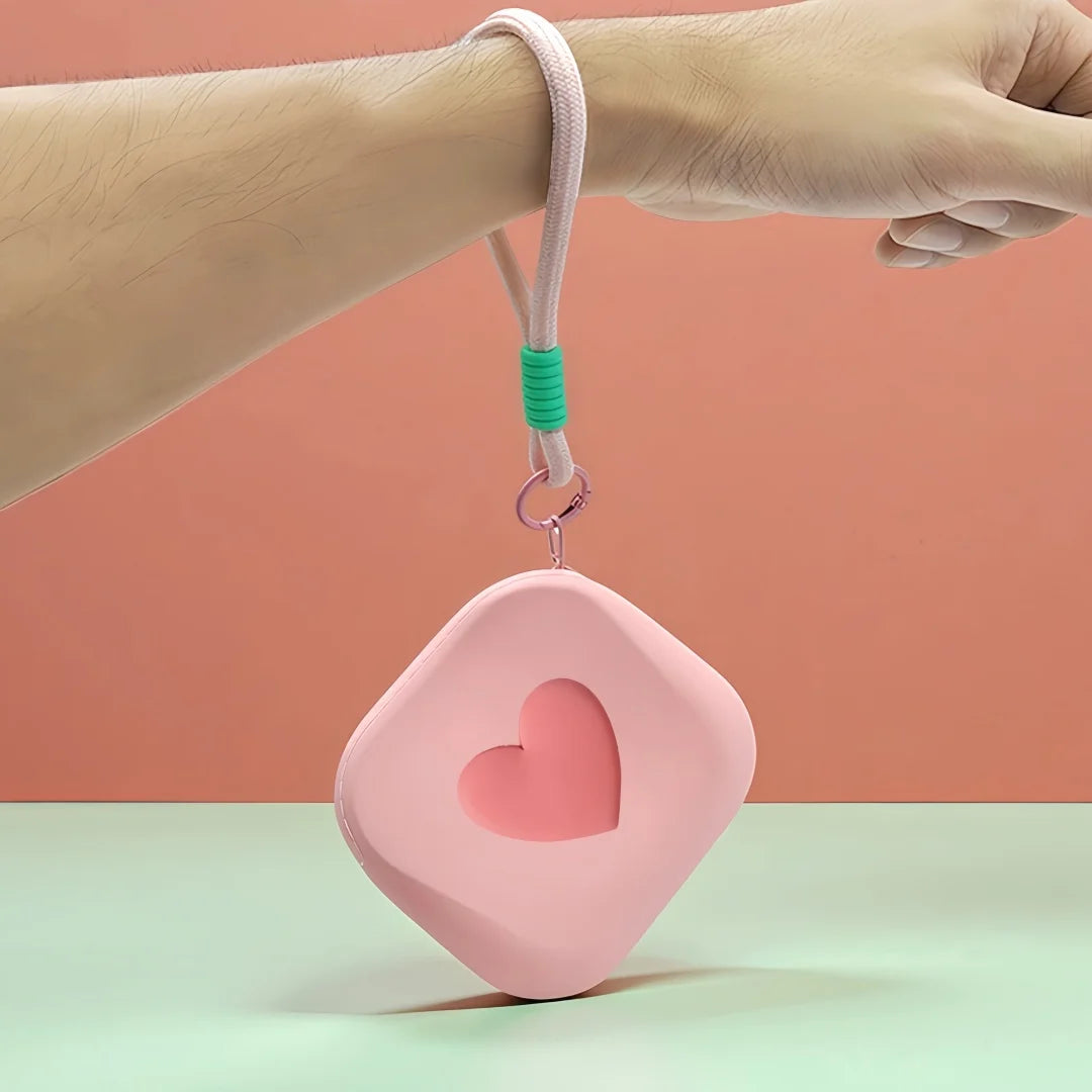 Heart Shaped Silicone Makeup Bag – Waterproof Travel Cosmetic Case Silicone Cosmetic Bag Babs