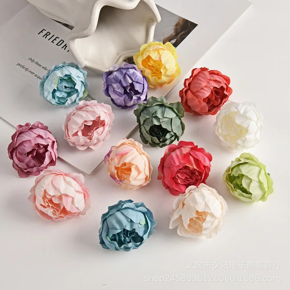10/20Pcs Silk Artificial Rose Flower Heads – Wedding & Home Decor Artificial Flower Heads Babs