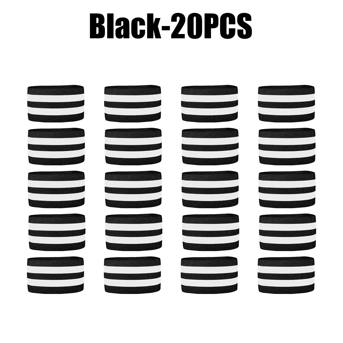 Reflective Leg Bands for Cyclists & Runners | Safety Straps Reflective Safety Bands Babs Black 20PCS