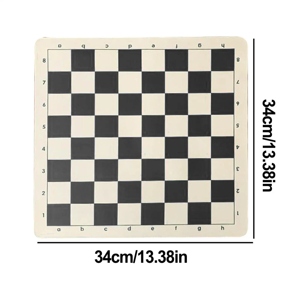 Roll-Up PU Leather Chess Board – Portable Tournament Mat Chess Board Mat Babs