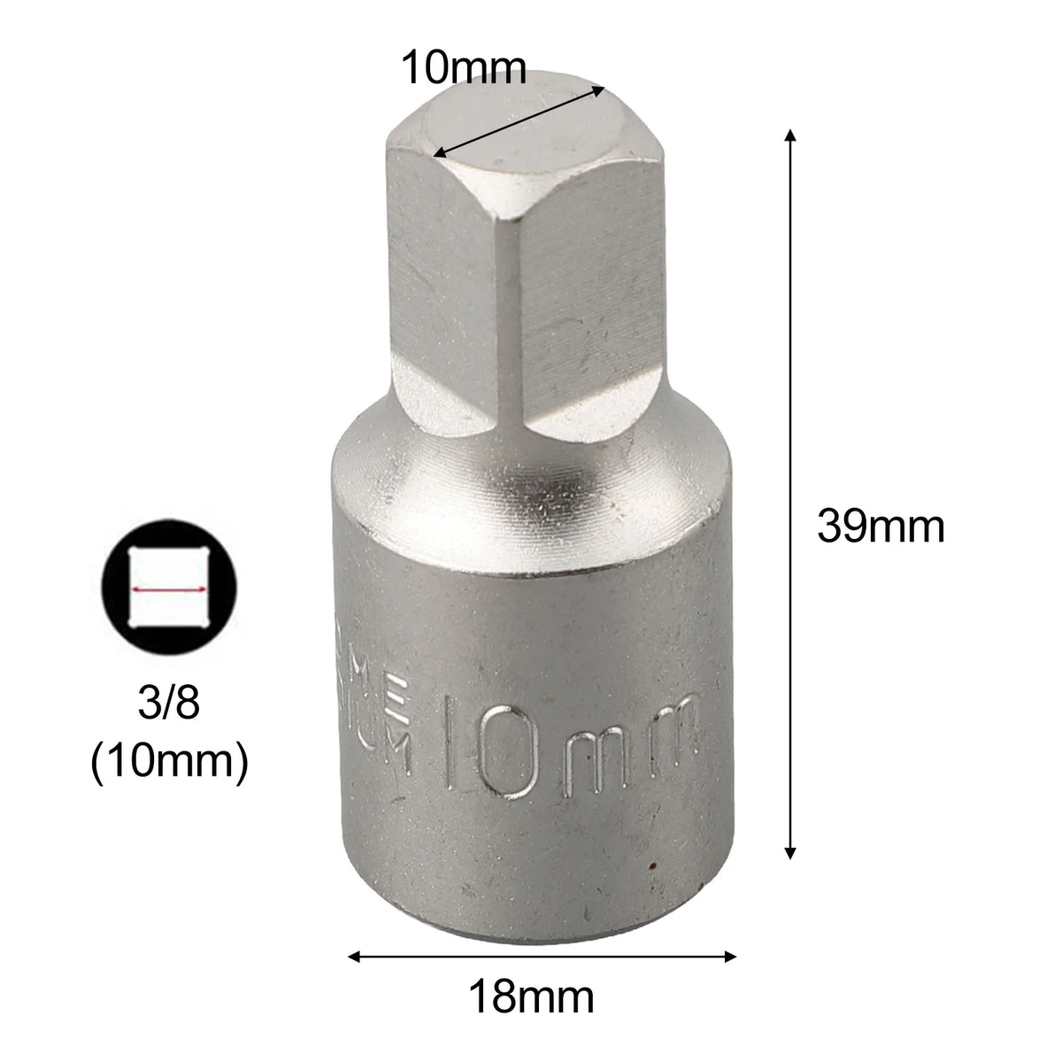 Oil Sump Drain Socket Wrench 3/8 Drive – H17 S8 S10 Metric Socket Wrench Babs S10